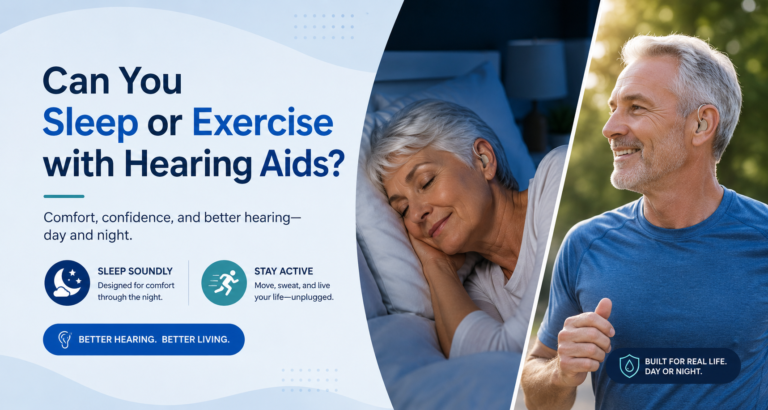 Can You Sleep or Exercise with Hearing Aids?