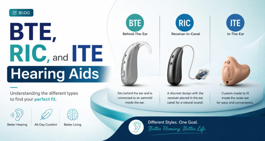 BTE RIC hearing aids